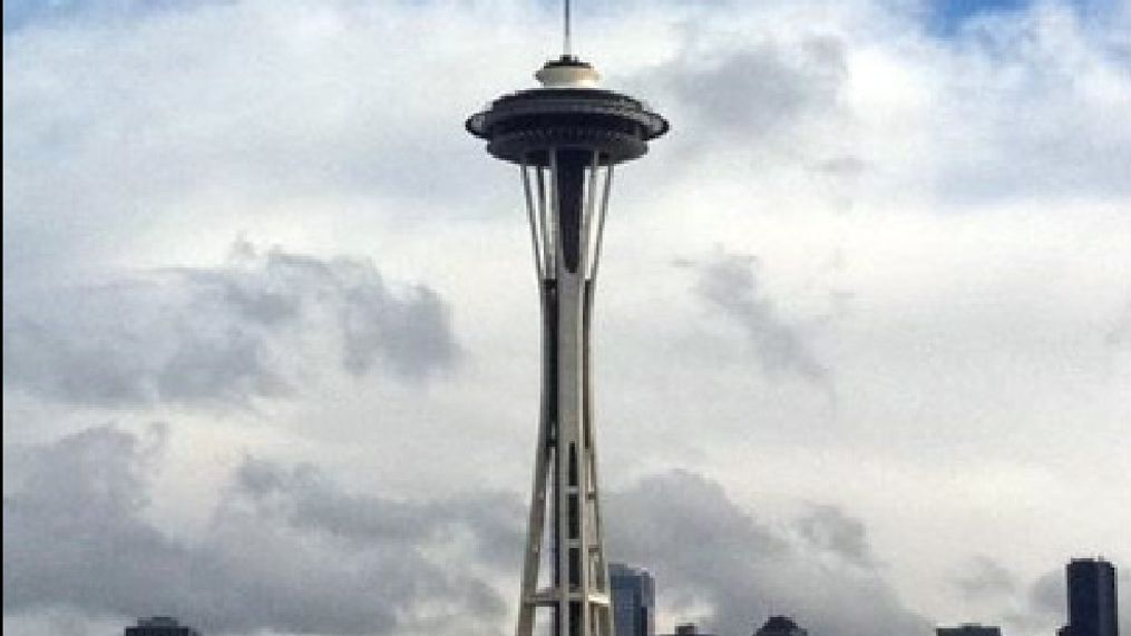 As snow raged to the north, east and south of Seattle on Feb. 23, 2011, @hollywoodheffne snapped this photo of a rather calm, partly sunny afternoon on Queen Anne Hill.