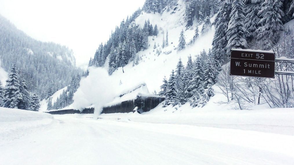 Avalanche Control Work Snoqualmie Pass (Washington State Department of Transportation photo)