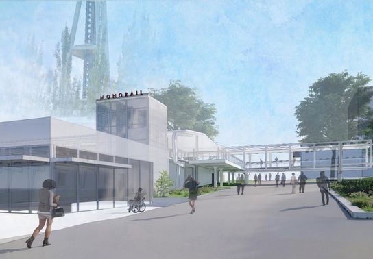 Image for story: Monorail renovation to ease crowd flow for potential NBA return, major Seattle events