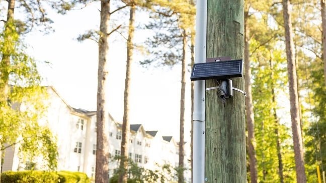 FILE – A photo of a Flock Safety camera installed on a utility pole.{&nbsp;}The cities of Sedro-Wooley and Mount Vernon will soon be installing the cameras to help police solve crimes. The investment in the new cameras is seen as a "force multiplier" to help police identify vehicles that may be tied to criminal suspects or their victims.  (Photo courtesy: Flock Safety){p}{/p}