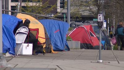Image for story: Growing Seattle encampment unmoved despite public drug use, safety concerns