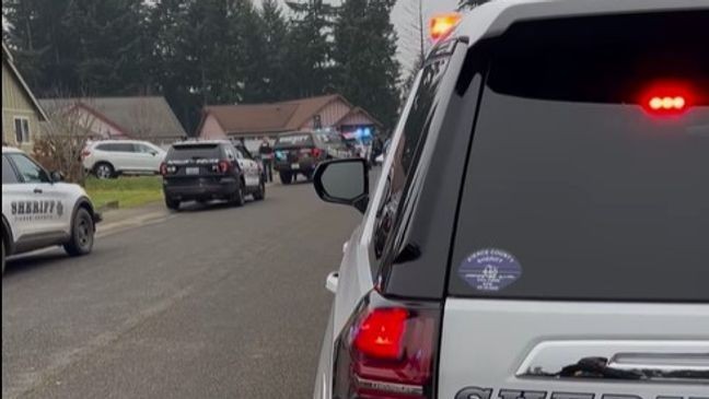 Pierce County deputies tried to stop a car with a suspect inside, but he and the driver ended up barricading themselves inside a Graham home. (PCSD)