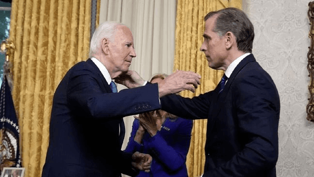 President pardons his son Hunter Biden image